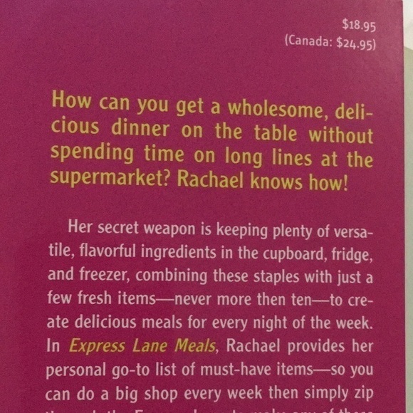 𝅺RACHEL Ray Express Lane Meals Cookbook Softcover 2006 - Picture 3 of 7